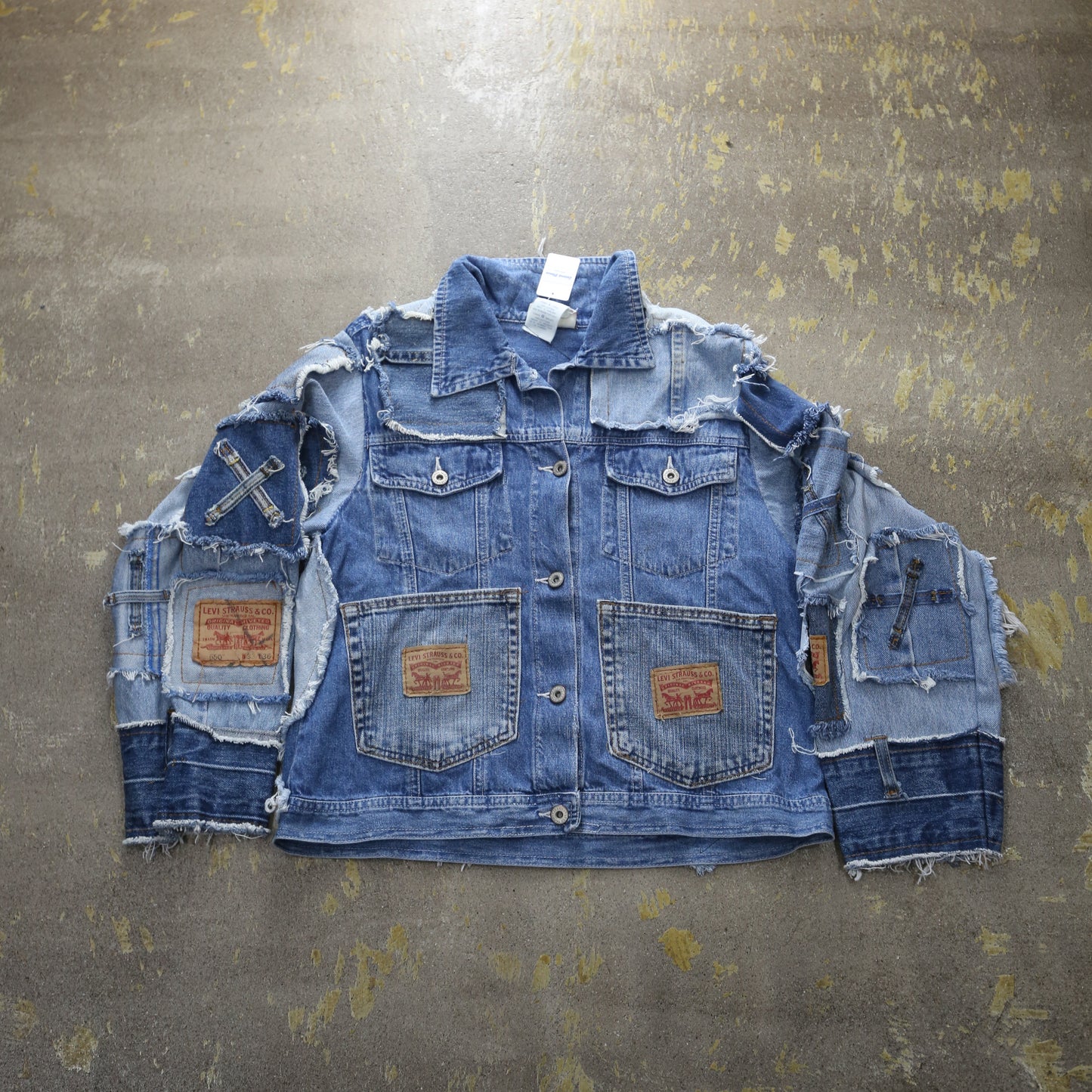 ladies’アウター Second Houseオリジナルリメイクデニムジャケット リメイクGジャン