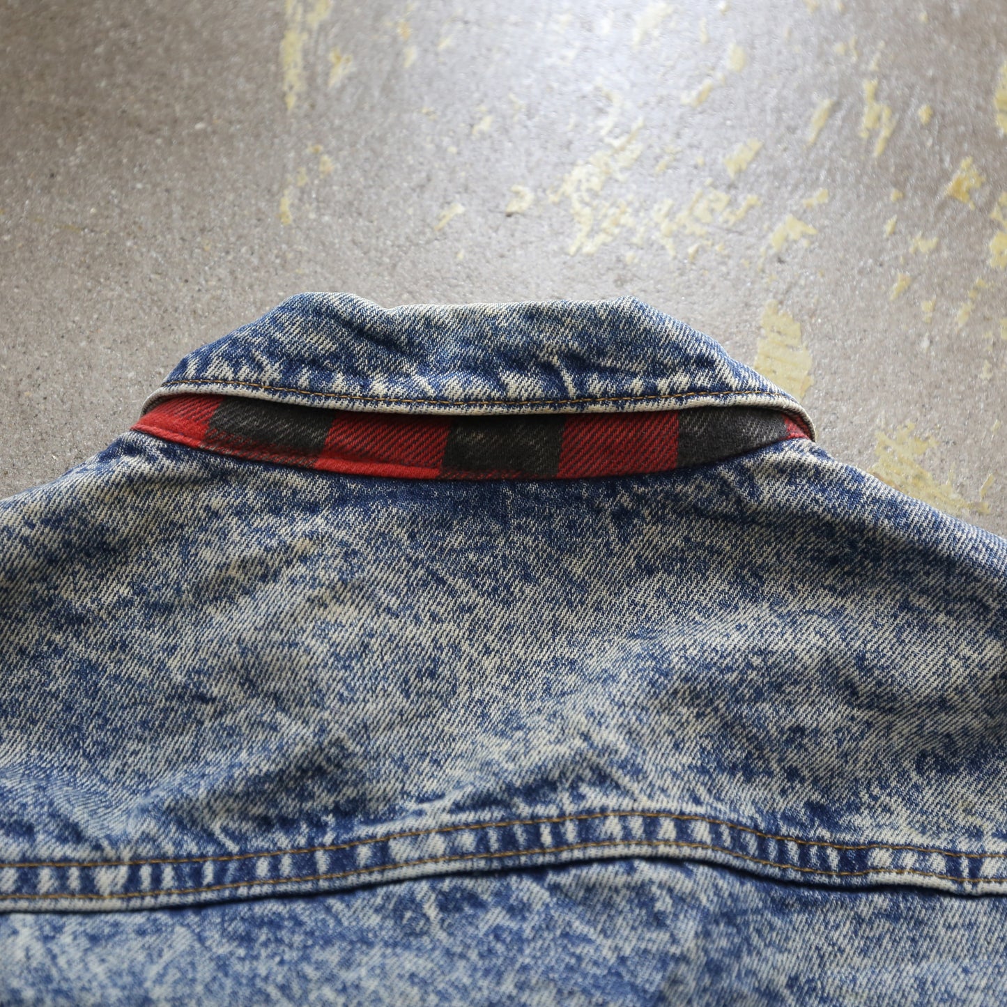 men’sアウター デニムジャケット Gジャン バッファローチェック 80’s アシッドウォッシュ Levi's /リーバイス 70417−0819