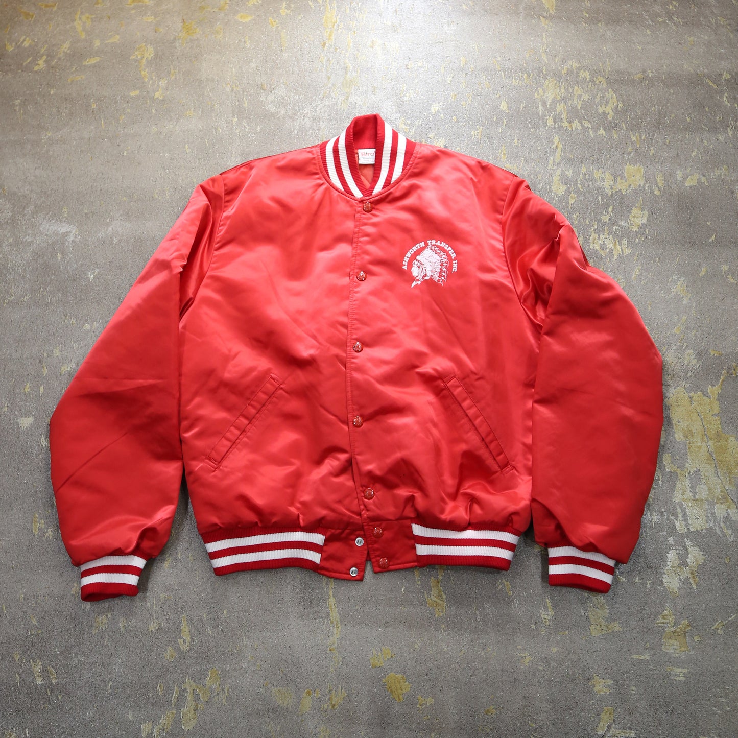 men’sアウター ナイロン スタジャン 80’s バックプリント ASHWORTH TRANSFER .INC . Birdie /バーディー