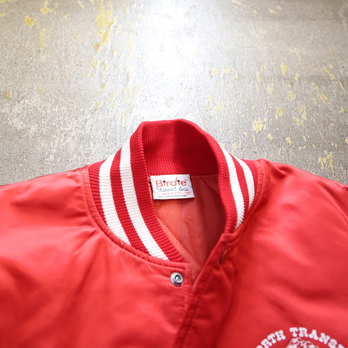 men’sアウター ナイロン スタジャン 80’s バックプリント ASHWORTH TRANSFER .INC . Birdie /バーディー