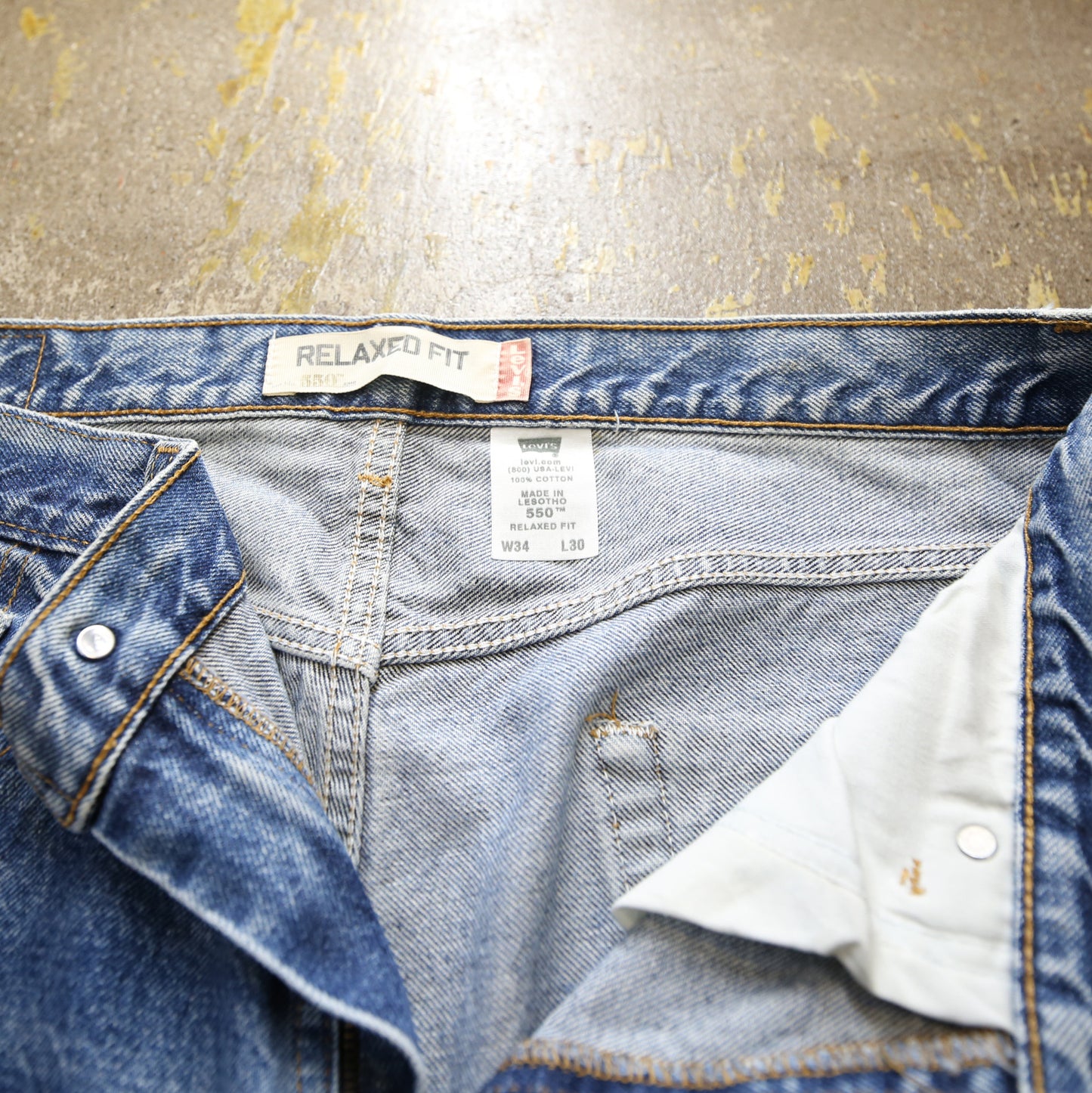 men’sパンツ デニムパンツ Gパン Levi's /リーバイス 550 RELAXED FIT 450刻印 W34/L30
