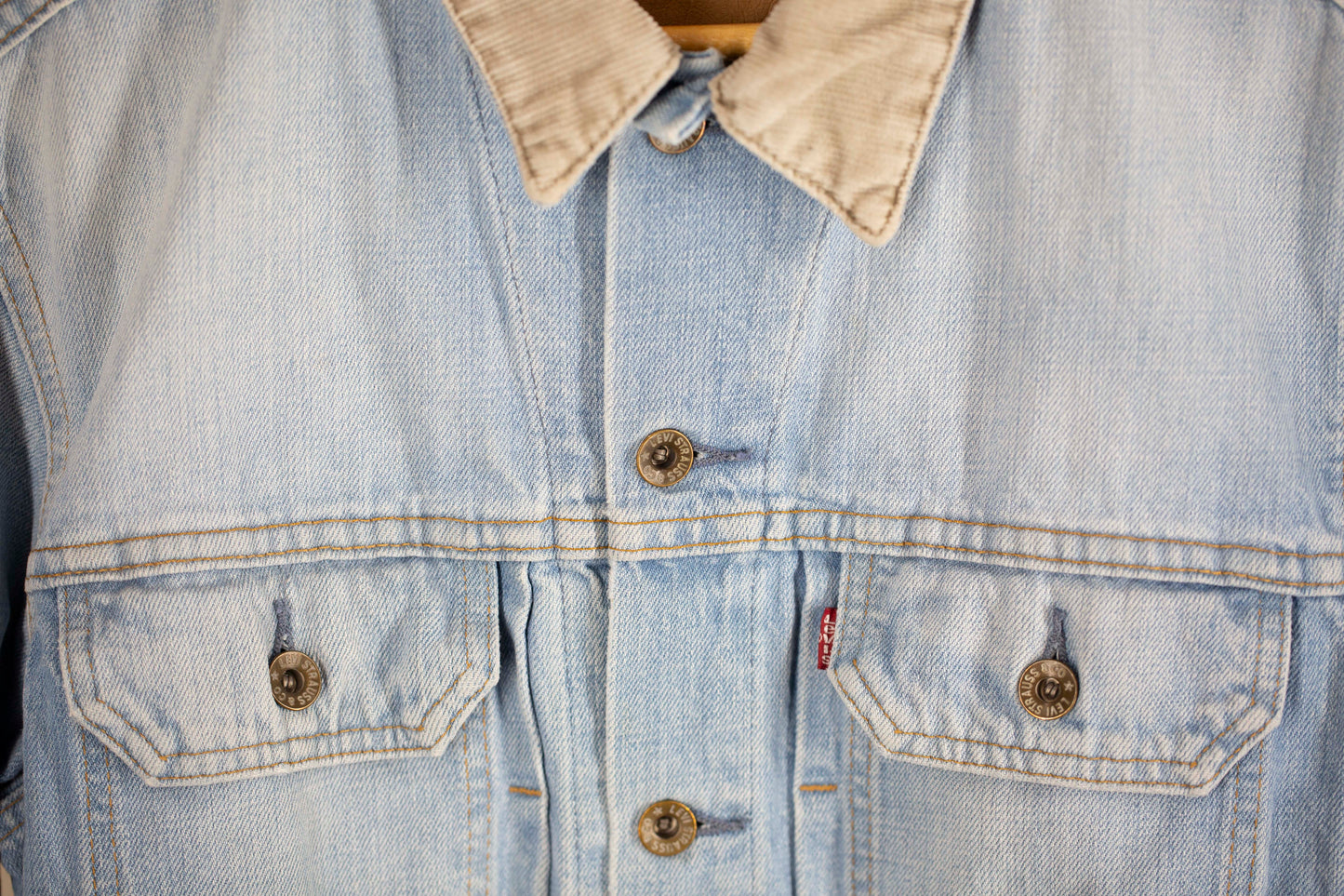 men’sアウター デニムジャケット Gジャン 襟コーデュロイ Levi's /リーバイス