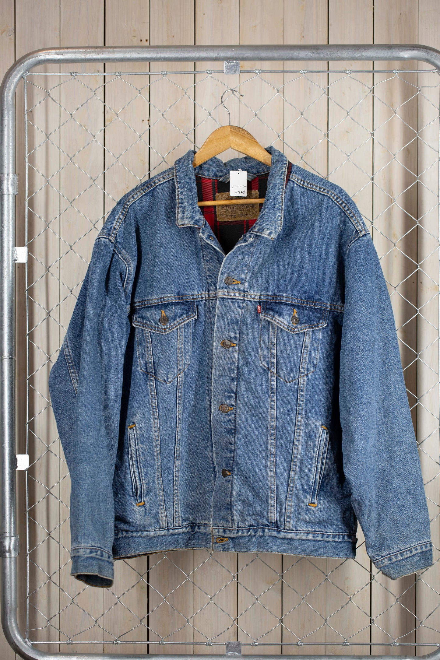 men’sアウター デニムジャケット Gジャン バッファローチェック 90’s Levi's /リーバイス 70427−4891