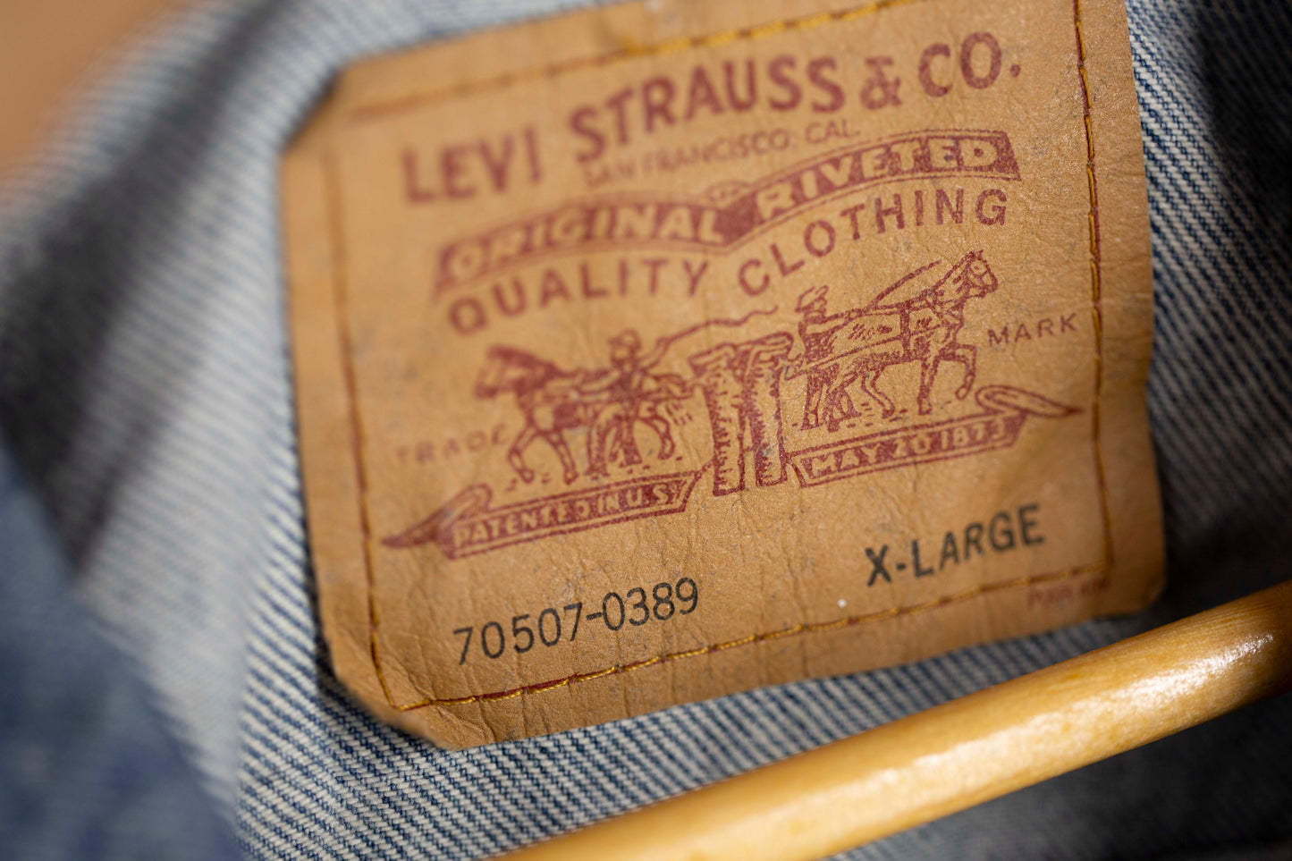 men’sアウター デニムジャケット Gジャン 90’s Levi's /リーバイス 70507−0389