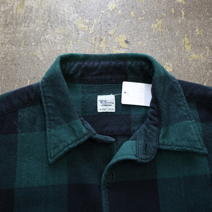 men’sボタンダウン　ヘビーフランネルシャツ　バッファローチェック　Ron Herman /ロンハーマン